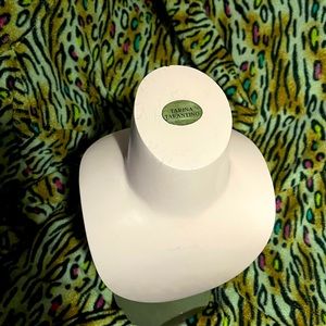 Tarina Tarantino light pink wooden bust / Jewelry display.